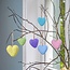 Sjaal met Verhaal Felt Hanger Hart pastel assorti