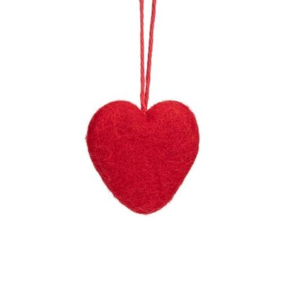 Sjaal met Verhaal Felt Hanger Hart Love assorti