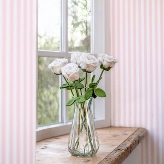 Sjaal met Verhaal Filzblume Roos wit