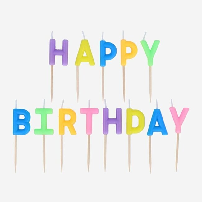 Geburtstagskerzen Happy Birthday