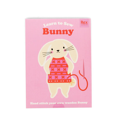 Rex London Learn to Stitch Wooden Set Bunny