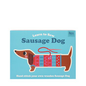 Rex London Learn to Stitch Wooden Set  Sausage Dog