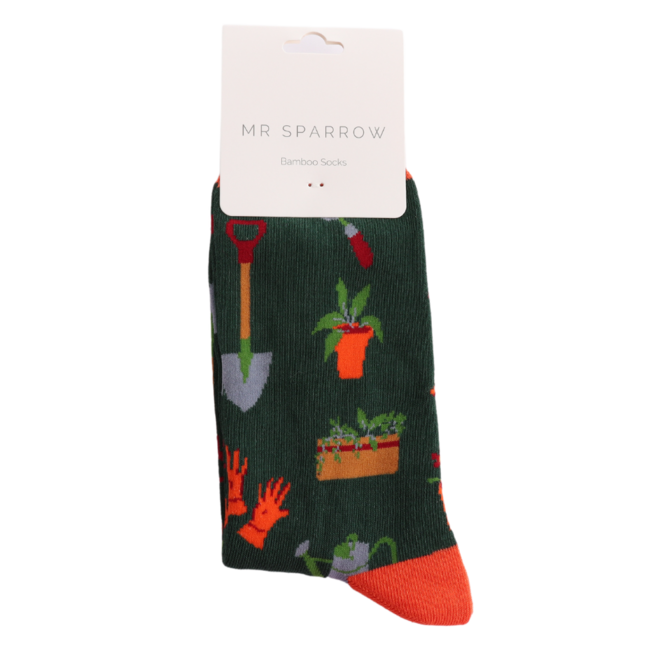 Männer-Socken Bamboo Gardener's Tools dark green