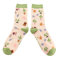 Miss Sparrow Socken Bamboo In The Allotment cream