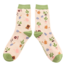 Miss Sparrow Socken Bamboo In The Allotment cream