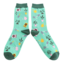 Miss Sparrow Socks Bamboo In The Allotment green