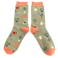 Miss Sparrow Socken Bamboo In The Allotment moss