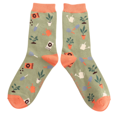 Miss Sparrow Socks Bamboo In The Allotment moss