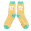 Socken Bamboo Kitty Stripes yellow