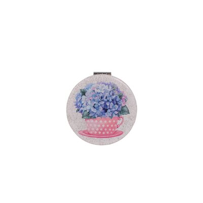 Isabelle Rose Pocket Mirror Cup of Flowers