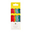 Birthday Candles Brights Wavy Tall