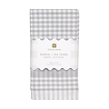 Talking Tables Napkin/Tea Towel Gingham grey Set of 2