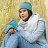 Sjaal met Verhaal Handwarmer Cosy unisex turquoise