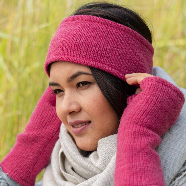 Headband Cosy unisex fuchsia