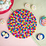 Filz-Untersetzer 40 cm rond Bolletjes multicolour