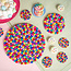 Filz-Untersetzer 40 cm rond Bolletjes multicolour