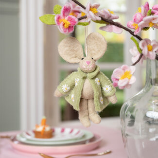 Sjaal met Verhaal Filzhänger Funny Bunny Margrietje