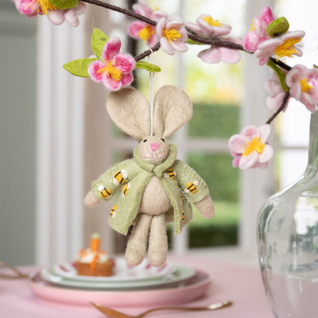 Felt Hanger Funny Bunny Bij