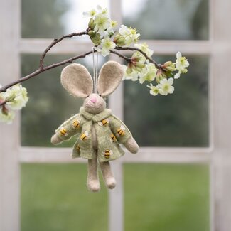 Sjaal met Verhaal Filzhänger Funny Bunny Bij