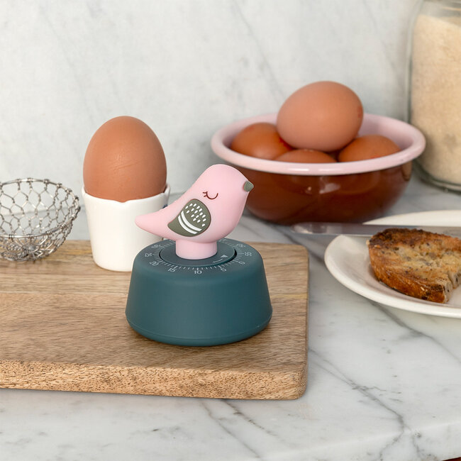 Wind-up kitchen timer Bird