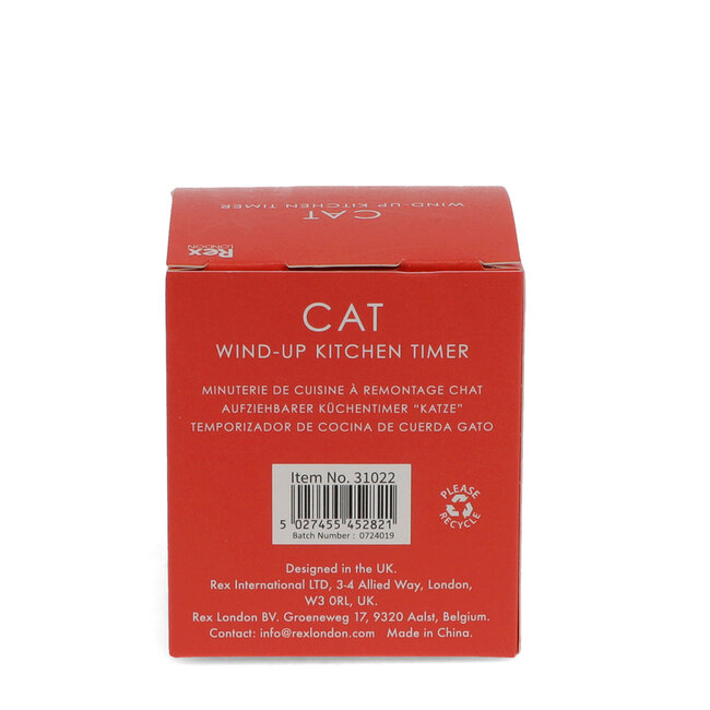 Wind-up kitchen timer Cat