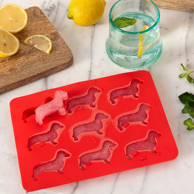 Silicone ice cube tray Sausage dog