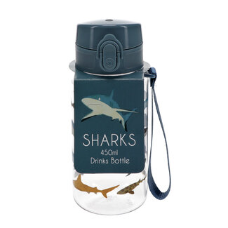 Rex London Kinder Sport-Wasserflasche Sharks