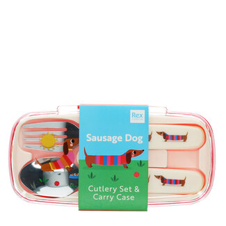 Rex London Cutlery set Sausage Dog