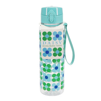 Rex London Trinkflasche mit Druckknopfdeckel Daisy blue/green