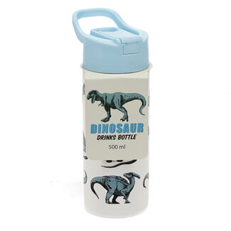 Rex London Edelstahlflasche mit Druckknopfdeckel Dino
