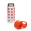 Stainless Steel Bottle with Push Button Lid Daisy pink
