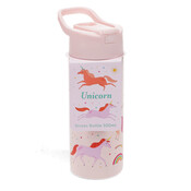 Rex London Stainless Steel Bottle with Push Button Lid Unicorn