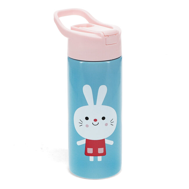 Stainless Steel Bottle with Push Button Lid Lottie and Friends
