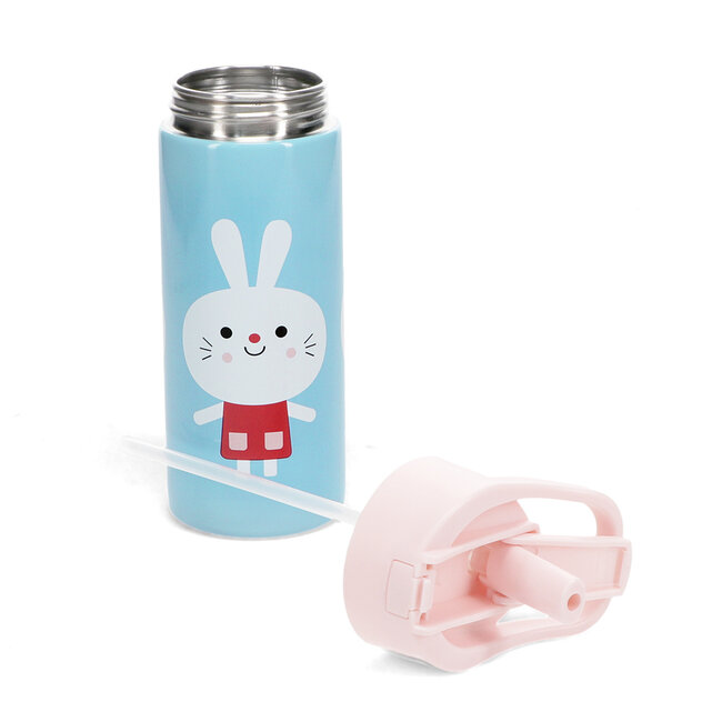 Stainless Steel Bottle with Push Button Lid Lottie and Friends