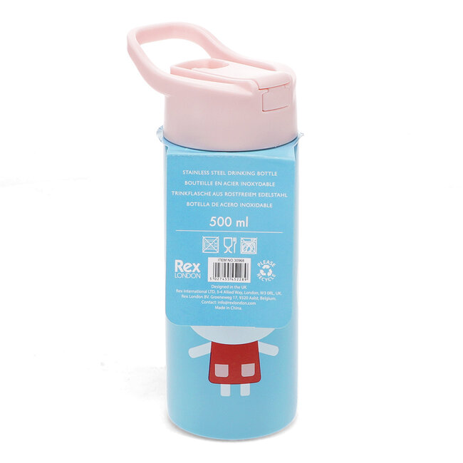 Stainless Steel Bottle with Push Button Lid Lottie and Friends