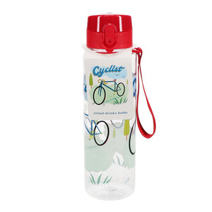 Rex London Drinks Bottle with Push Button Lid Cyclist