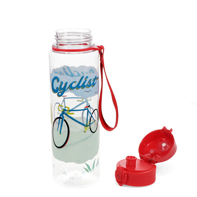 Trinkflasche mit Druckknopfdeckel Cyclist