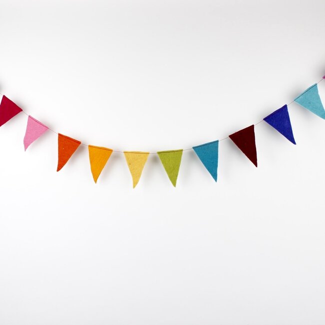 Felt Garland Vlag multicolour