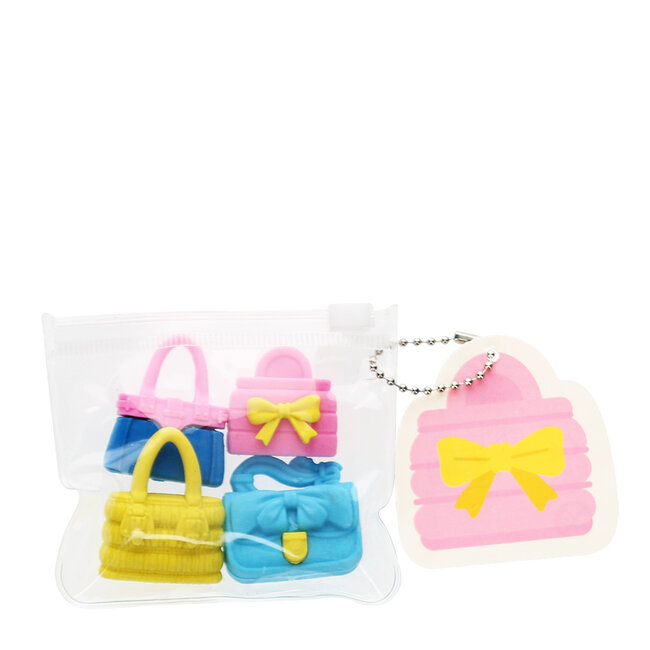 Erasers Handbags Set of 4