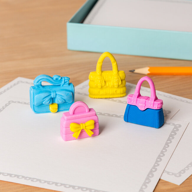 Erasers Handbags Set of 4