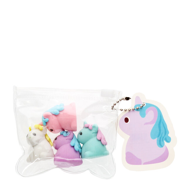 Erasers Unicorns Set of 4