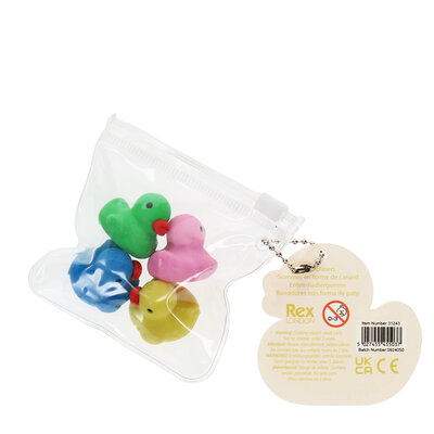 Rex London Erasers Ducks Set of 4