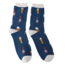 Miss Sparrow Mens Socks Bamboo Here's To Beer navy