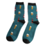 Miss Sparrow Mens Socks Bamboo Here's To Beer teal