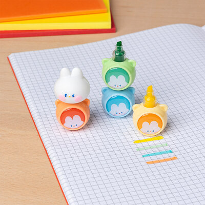 Rex London Stackable Highlighter Set Bunny
