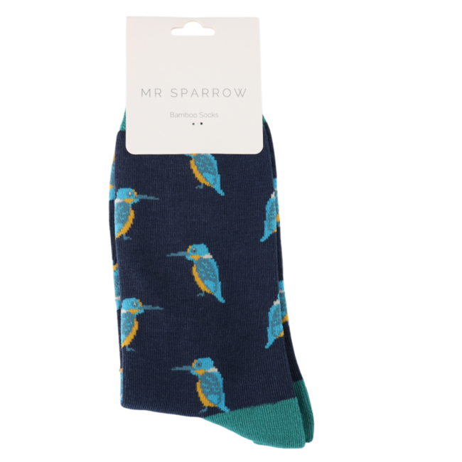 Mens Socks Bamboo Kingfishers navy