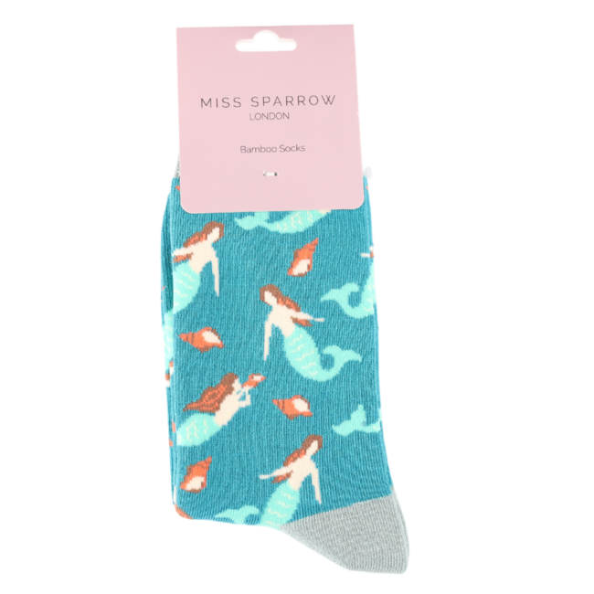 Socks Bamboo Mermaids teal