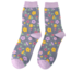 Miss Sparrow Socks Bamboo Little Flowers denim