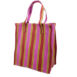 Rex London Recycled Shopping Bag Woven yellow/pink/red