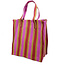 Rex London Recycled Shopping Bag Woven yellow/pink/red